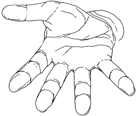 Printable Hands Reaching Template