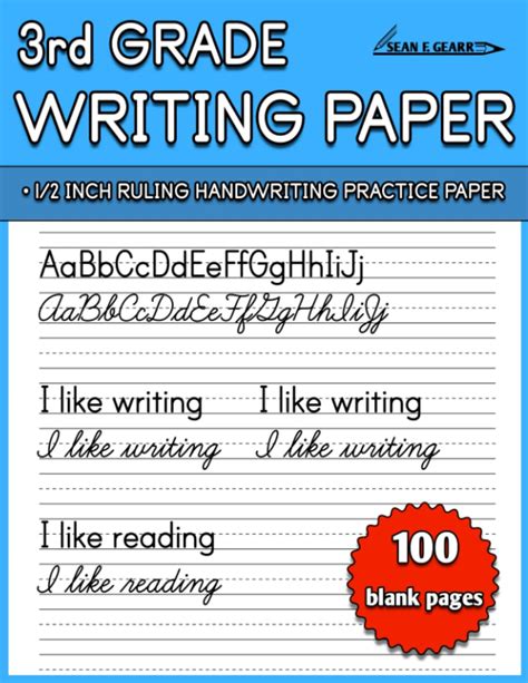 Printable Handwriting Paper For Third Grade