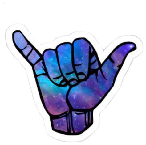 Printable Hang Loose Sticker