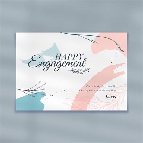 Printable Happy Engagement Templete