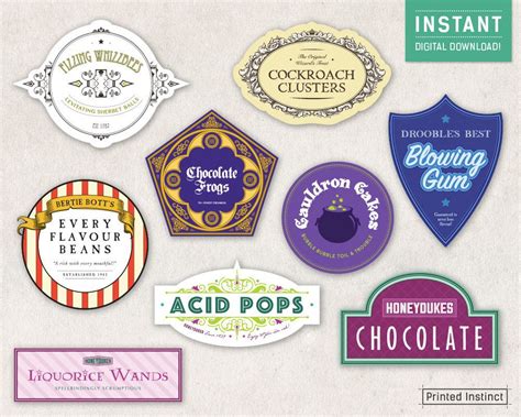 Printable Harry Potter Candy