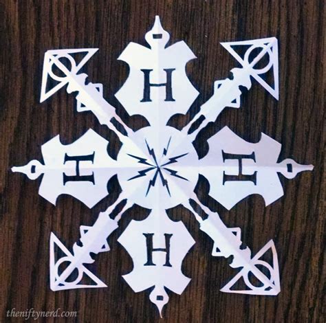 Printable Harry Potter Snowflake Template