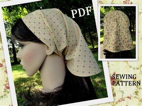 Printable Head Kerchief Sewing Pattern