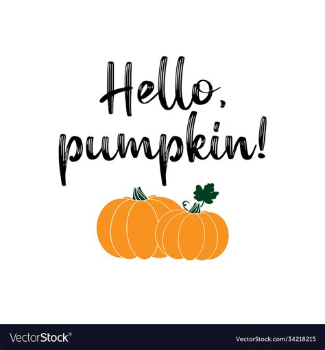 Printable Hello Pumpkin Quote