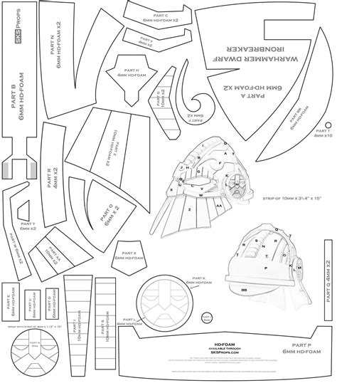 Printable Helmet Template Pdf