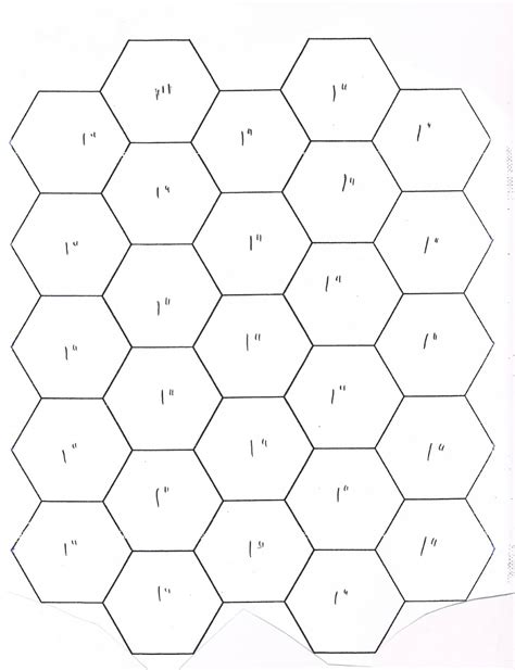 Printable Hexagon Quilt Pattern