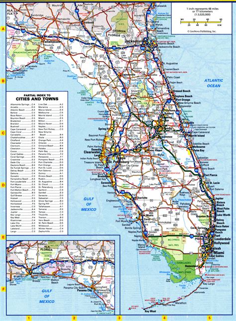 Printable Highway Map Of Florida