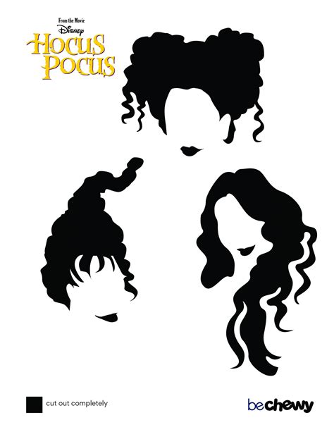Printable Hocus Pocus Pumpkin Carving Stencil