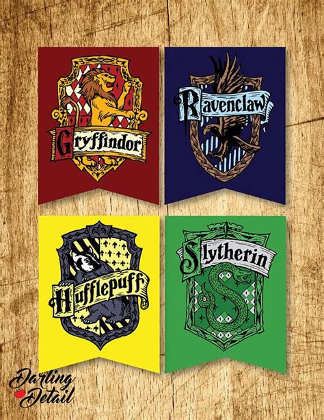 Printable Hogwarts House Printable