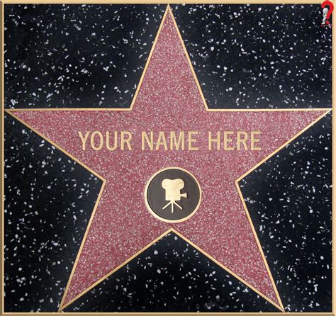 Printable Hollywood Star Template