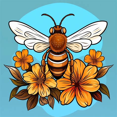 Printable Honey Bee Image