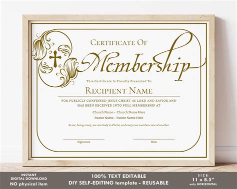 Printable Honrary Member Certificates