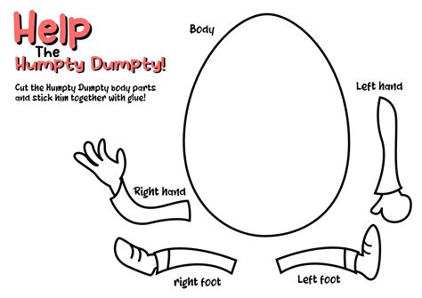 Printable Humpty Dumpty Template