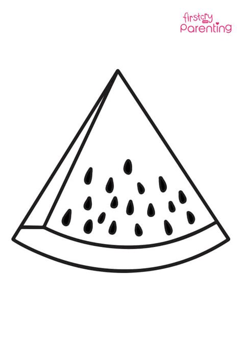 Printable Image Of A Slice Watermelon