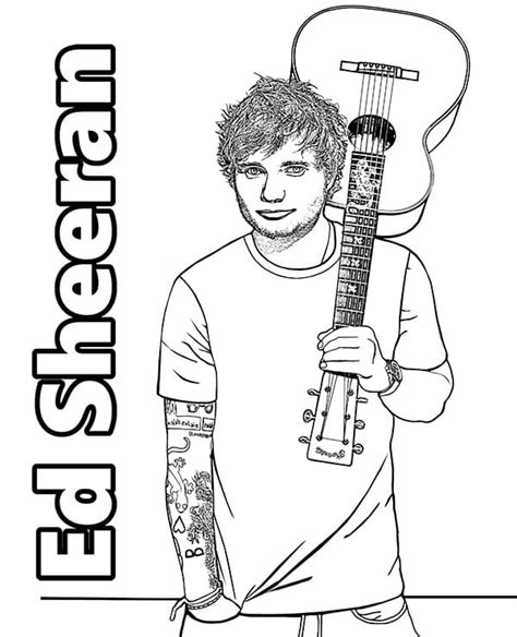 Printable Image Of Ed Sheran