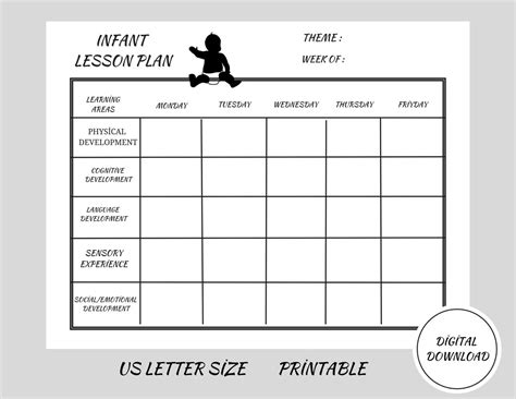 Printable Infant Lesson Plan