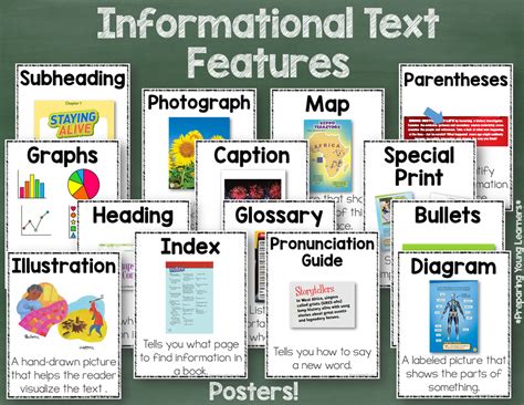Printable Informational Text Features
