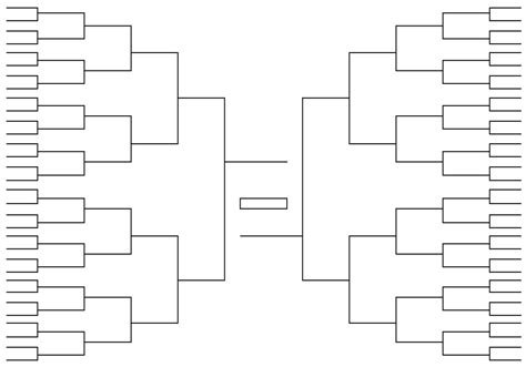 Printable Initial 64 Team Ncaa Tournament Bracket