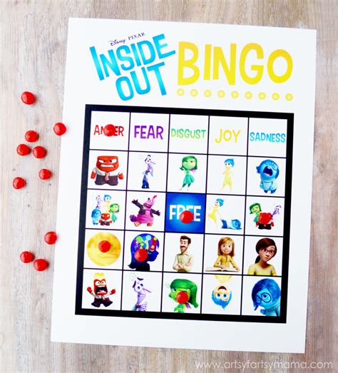 Printable Inside Out Bingo Markers