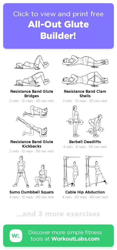 Printable Intense Glute Workout
