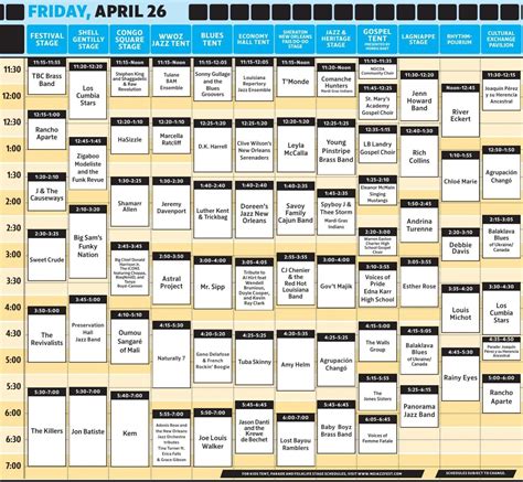 Printable Jazz Fest Cubes
