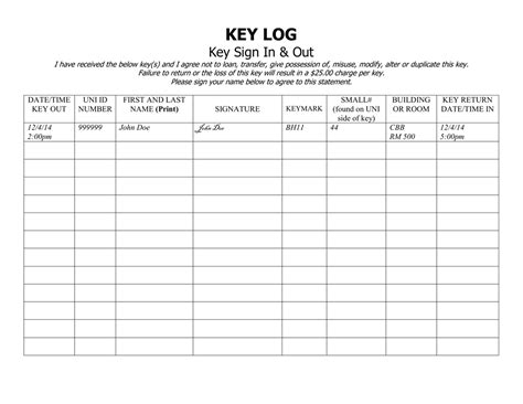 Printable Key Log