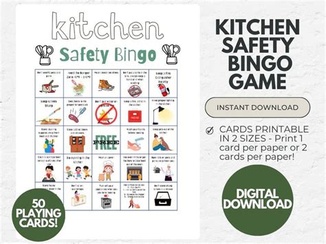 Printable Kitchen Bingo Game
