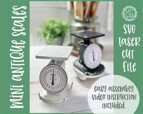 Printable Kitchen Scale Clock Stencil