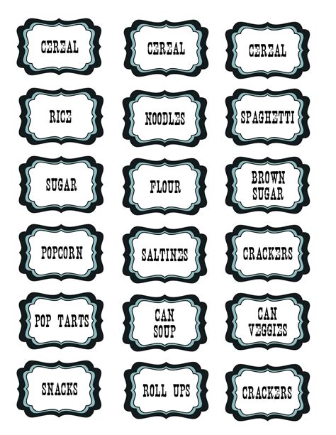 Printable Kitchen Stickers Free