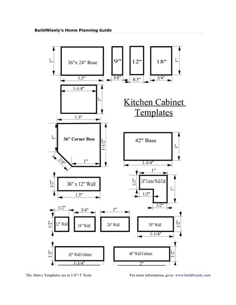 Printable Kitchen Templates