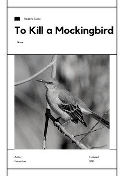 Printable Kitten Guide For Kill A Mockingbird