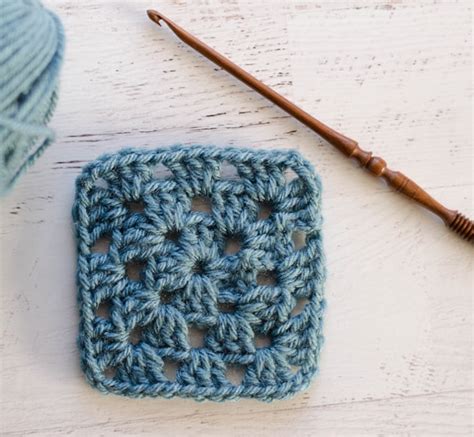 Printable Knit Granny Square