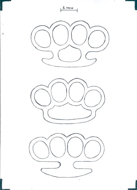 Printable Knuckle Duster With Name