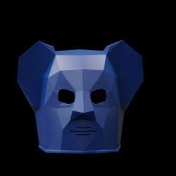 Printable Koala Mask 3D