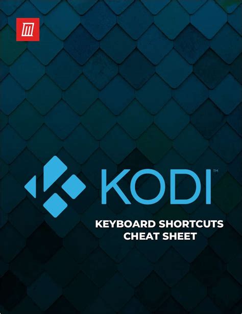Printable Kodi Keyboard Control