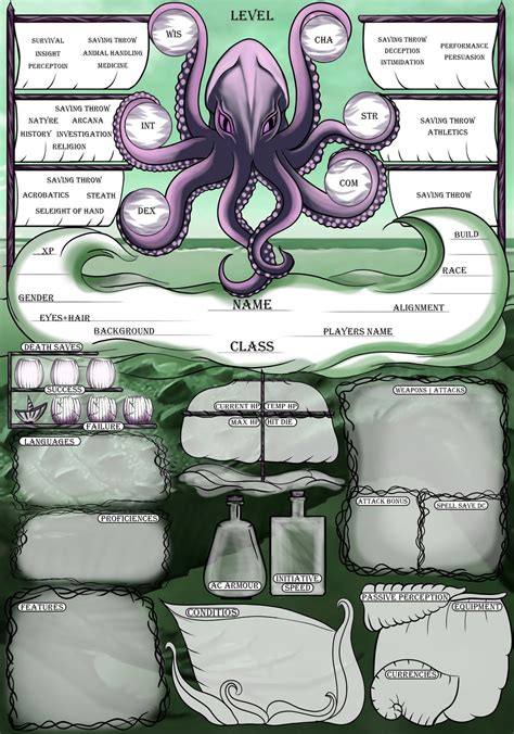 Printable Kraken Dnd 5E