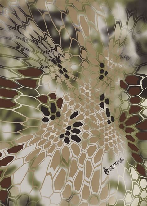 Printable Kryptek Camo Stencil