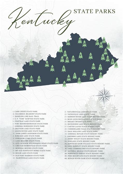 Printable Ky Map With State Parks
