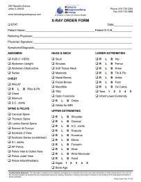 Printable Lab And X Ray Form