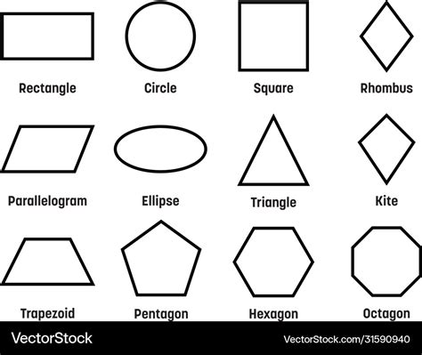 Printable Labeled Geometric Shapes