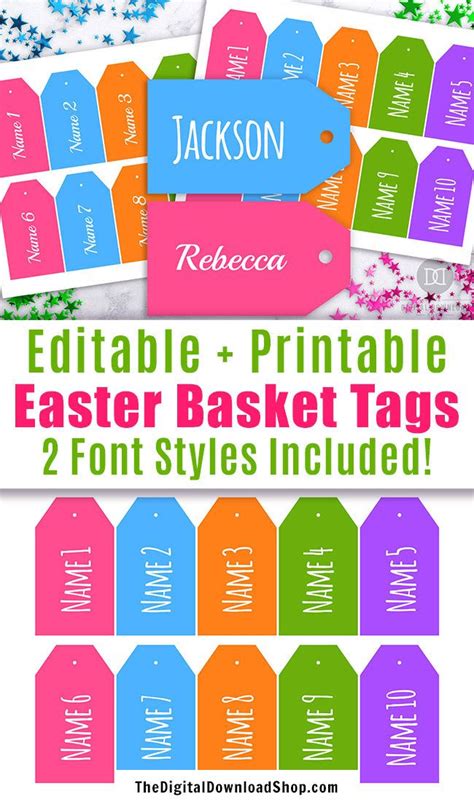 Printable Labels For Gift Baskets