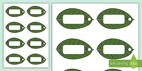 Printable Labels For Leaf Collection