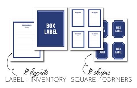 Printable Labels For Storage Boxes