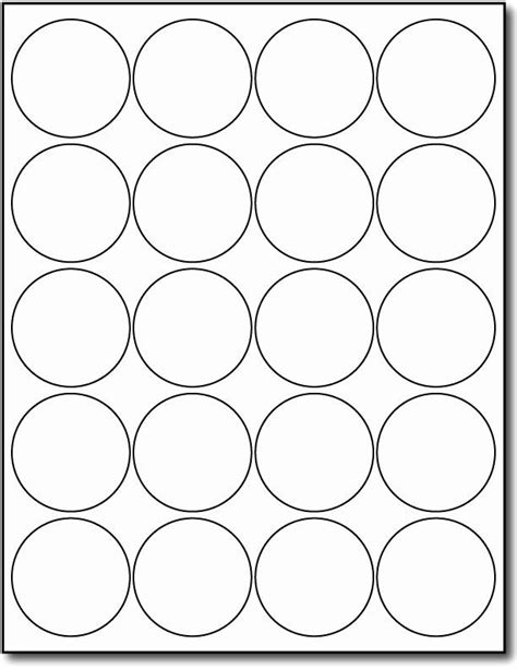 Printable Labels Round Full Sheet
