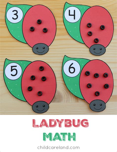 Printable Ladybug Math Activity For Kids