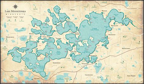 Printable Lake Minnetonka Map