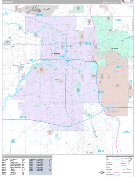 Printable Lansing Zip Code
