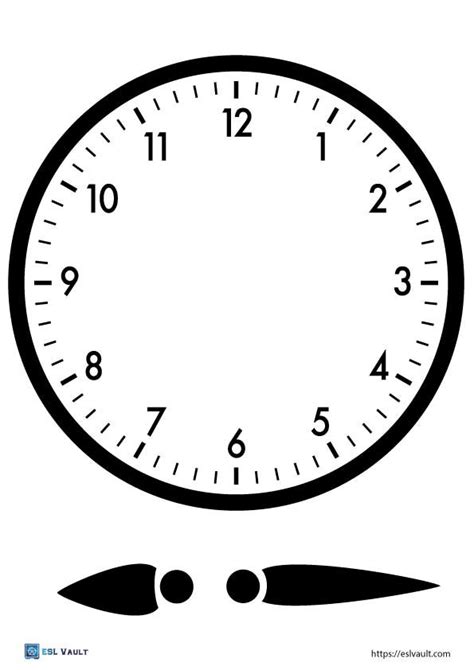 Printable Large Clock Face