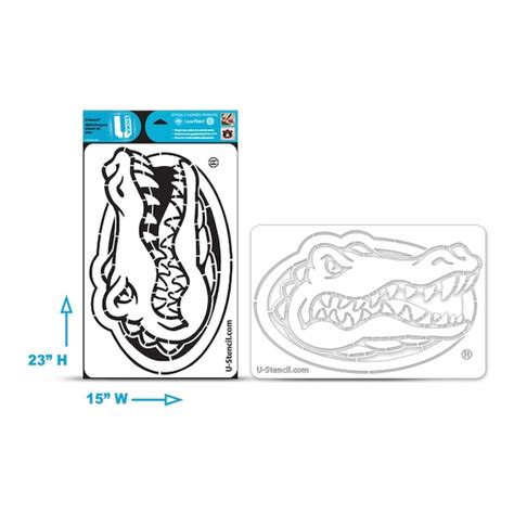 Printable Large Gators Stencil