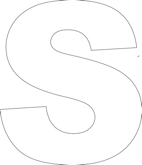Printable Large Letter S